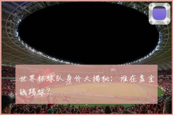世界杯球队身价大揭秘：谁在靠金钱踢球？
