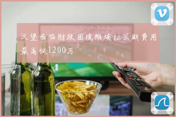 汉堡面临财政困境维埃拉买断费用最高仅1200万