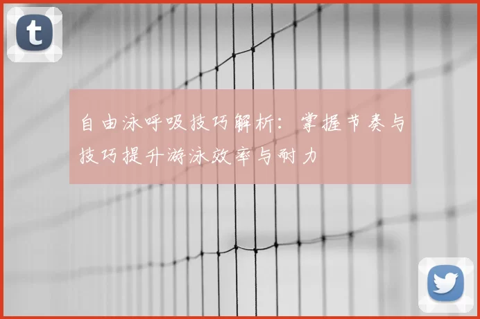 自由泳呼吸技巧解析:掌握节奏与技巧提升游泳效率与耐力